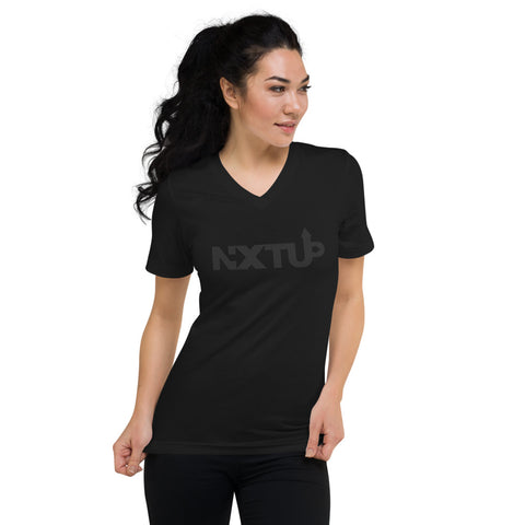 Image of Women's Black on Black V-Neck Tee